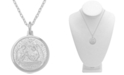 Giani Bernini Baptism Medallion 18" Pendant Necklace in Sterling Silver